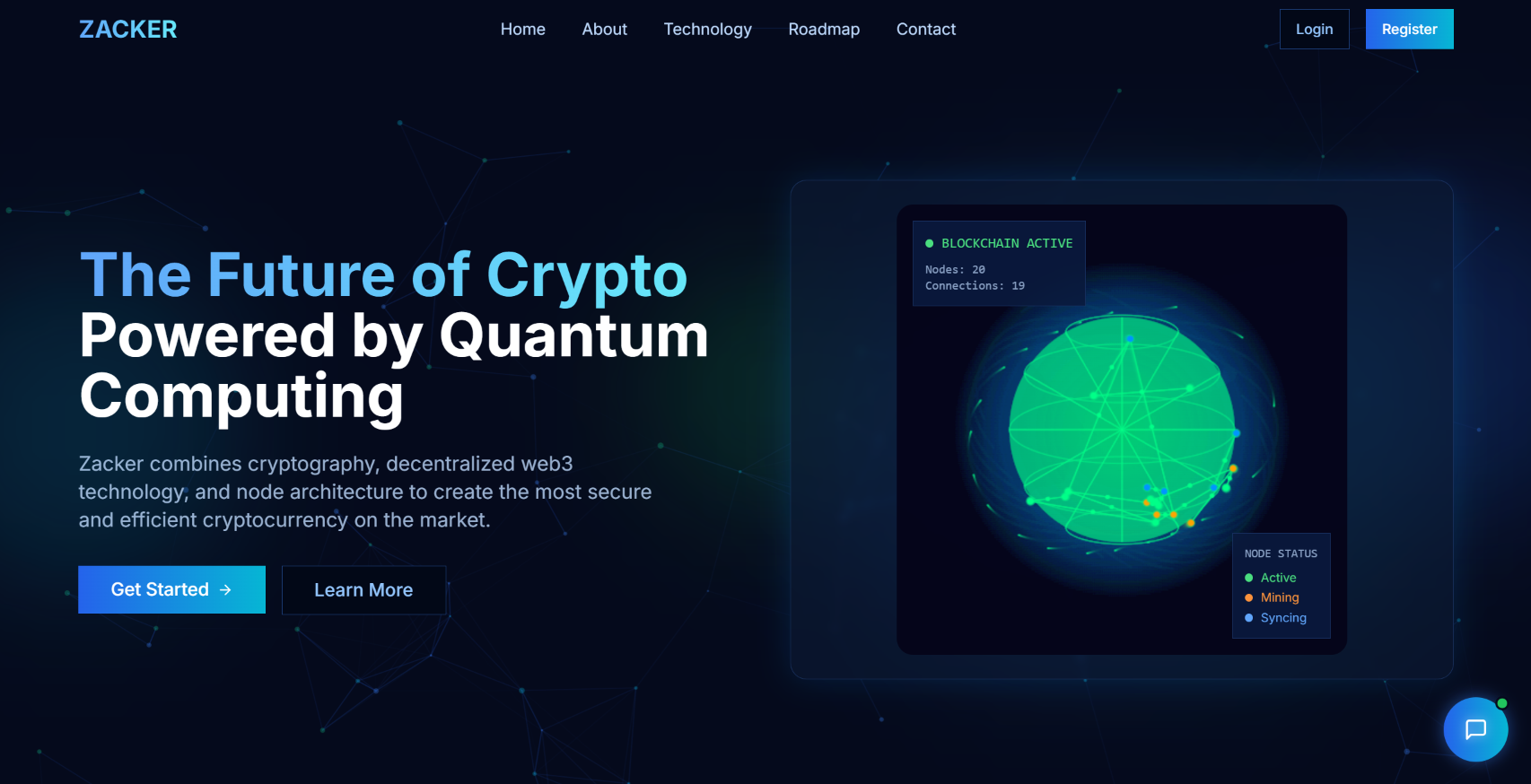 Zacker trading dashboard showing algorithm strategies, BTC chart analysis, and backtest results